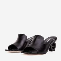 The Tory Black Leather Women Sandal image 1