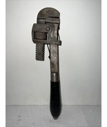 Vintage Atlas Tool Co. (NY)   14&quot; Stillson Pipe Wrench w/Black Wood Hand... - $387.91 MXN