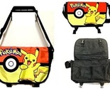 Pokemon Pikachu Pokeball Messenger Bag Laptop bag School Bag 17&quot;  - £19.13 GBP