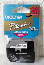 Brother P-Touch M231 Labeling Tape White 1/2&quot; 12mm - £6.05 GBP