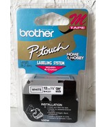 Brother P-Touch M231 Labeling Tape White 1/2&quot; 12mm - £6.02 GBP