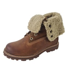  Timberland Shearling Boots TB050819  Waterproof Brown Leather Toddler Size 6 - £51.94 GBP