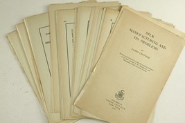Antique Research Lot Papers Silk Manufacturing &amp; It&#39;s Problems by James ... - £16.11 GBP