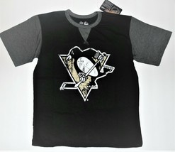 NHL Majestic Boys Pittsburgh Penguins Shirt Hockey Size M 10-12 or Lg 14-16 NWT - £10.86 GBP