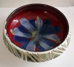 POOLE POTTERY Jean Millership 7.5&quot; Decorated Bowl ca1966-9  - £71.92 GBP