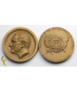 Medaglia Artistico Co Lyndon Johnson Presidenziale Inaugurazione 2 Pezzi... - $45.24 CAD