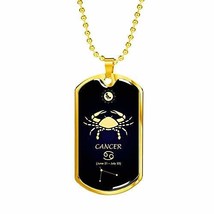 Express Your Love Gifts Cancer Constellation Horoscope Zodiac Necklace 18k Gold  - £43.02 GBP