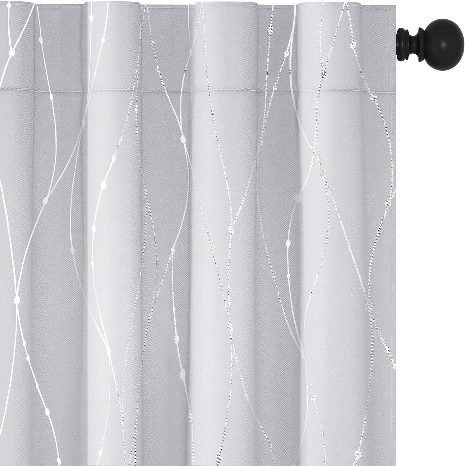 Deconovo White Curtains 84 Inches Long For Bedroom, Living Room Curtains And - $44.97