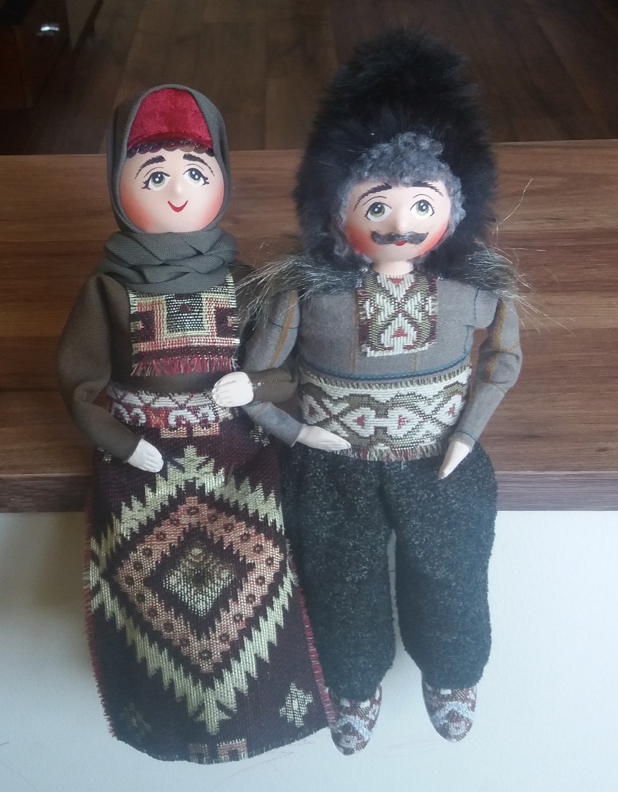 Primary image for Handmade Sitting Armenian Folk Dolls, Collectable Armenian Dolls