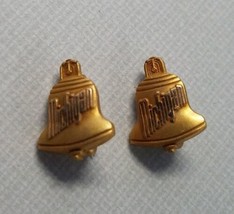 EMPLOYEE SERVICE AWARD MICHIGAN BELL TELEPHONE 2 PINS MARKED 10KGF VINTAGE - £19.10 GBP