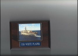 USS WHITE PLAINS PLAQUE AFS-4 NAVY US USA MILITARY MARS COMBAT STORE SHIP - $3.95