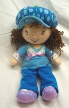 Strawberry Shortcake Blueberry Muffin Girl 12&quot; Plush Stuffed Animal Toy 2004 - £19.14 GBP