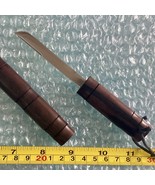 1 Philippine handmade knife in Kamagong scabbard bamboo shape 3 inch blade - $16.48