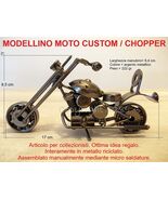 Modellini da collezione MOTO CUSTOM CHOPPER USA HARLEY HD metallo fatte a mano 2 - $31.00