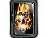 Skull D20 Flip Top Oil Lighter Windproof - £11.85 GBP