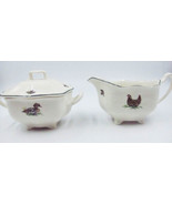 NWT Johnson Brothers Brookshire Creamer, Sugar Bowl &amp; Lid Made in Englan... - £65.35 GBP