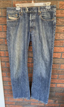 Diesel Industry Jeans 31 Service Spa Button Fly Double Loop Blue Denim C... - $26.23 CAD