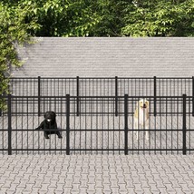 Outdoor Dog Kennel Steel 18.82 m² - £382.40 GBP