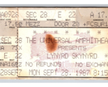 Lynyrd Skynyrd Ticket Stub Sept 28 1987 Universal Ampitheatre Los Angele... - $29.65