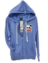 NEW Superfresh Panda &amp; Crossbones Womens Full Zip Hoodie Hoodie Sweatshi... - €34,88 EUR