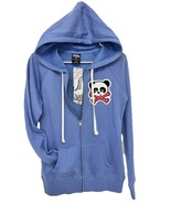 NEW Superfresh Panda &amp; Crossbones Womens Full Zip Hoodie Hoodie Sweatshi... - €34,59 EUR