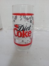(Diet) Coca-Cola vintage (1980&#39;s) Glass with images of bubbles - $9.89