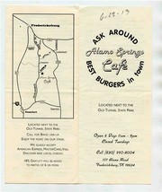 Alamo Springs Cafe Menu Fredericksburg Texas 2013 - £9.28 GBP