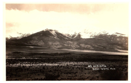 RPPC Postcard Colorado Mount Mt Harvard Buena Vista - £7.74 GBP