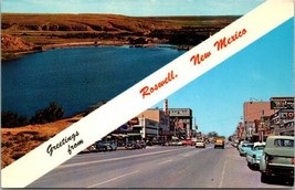 Postcard Main Street Looking North Roswell New Mexico - £10.70 GBP