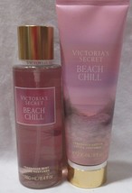 Victoria&#39;s Secret Fragrance Mist &amp; Lotion Set Lot of 2 BEACH CHILL pear water - £28.23 GBP