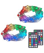 New Enbrighten Color-Changing LED Bubble 180 Bulb Lights 2x29.5ft W/Remo... - €34,05 EUR