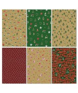 Christmas Wrapping Paper 6 Rolls Bundle of Wrap Size 30” x 120” per Roll... - £2.39 GBP