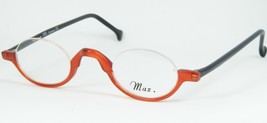 Vintage Max. Siegel Editor R 735 Flame Pea Eyeglasses Frame 40-26-140mm Germany - $77.95