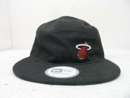 New Era Men&#39;s Miami Heat Pop-Strapback Camper Hat Black OSFA - £8.41 GBP