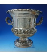 Silverplate and Copper Champagne Cooler w/Liner Raised Borders Scrollwor... - $12,892.54 MXN
