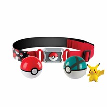 Pokémon Clip and Carry Poké Ball Adjustable Belt with 2 inch Pikachu Figure... - £19.00 GBP