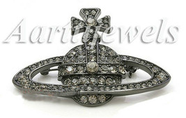 Victorian 1.58ct Rose Cut Diamond Designer Fabulous Brooch Halloween - £387.68 GBP