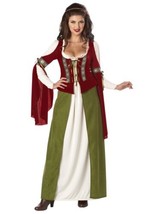California Costumes Maid Marian Halloween Costume Dress Red/Olive Large (10-12) - £31.30 GBP