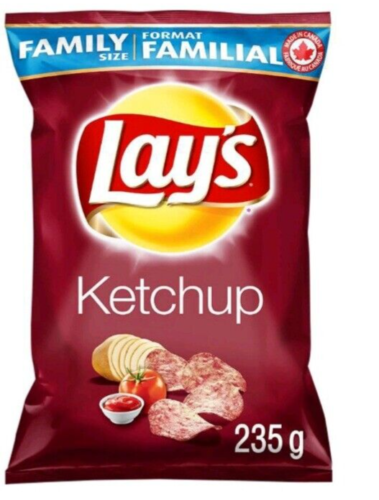 10 x Bags Of Lays Lay's Ketchup Potato Chips Size 235g From Canada Free Shipping - £52.46 GBP