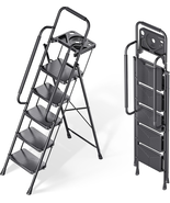 Folding 5 Step Ladder, Portable Ladder for Multi-Purpose, Home, Kitchen,... - $2,134.35 MXN