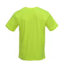 Blue Mountain YMK-1041 Men&#39;s Short Sleeve Crew Neck T-Shirt, Safety Yell... - $21.55