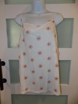 Sonoma Flower Print Square Neck Cami Tank Top Camisole Size XL Women's NEW - $16.20