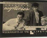 Unsolved Mysteries Vintage Print Ad Advertisement Tv Guide Pa7 - $4.94