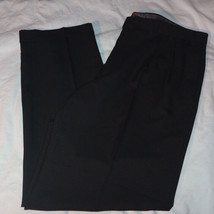 Ralph Lauren Black Pleated Cuffed Pants 40x32 CA01129 RN90736 - £9.90 GBP