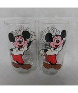 Mickey Mouse Club Glasses 2 Walt Disney Productions 12 Ounces - £13.25 GBP