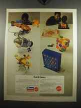 1970 Monogram Models and Mattel Games Ad - Fun &amp; Games - $18.49