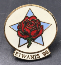 Vintage 1992 Kiwanis Rose Parade Bowl Pin 1&quot; x 1&quot; - £9.56 GBP