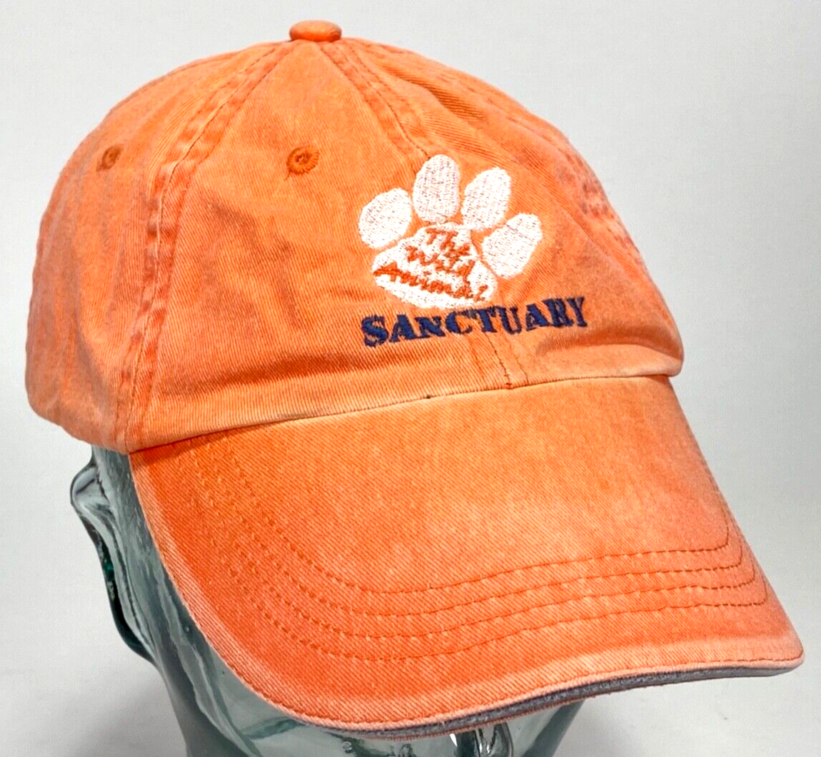 Primary image for The Wild Animal Sanctuary Hat-Colorado-Orange-Embroidered Paw Print-Anvil Cap