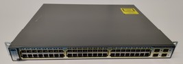 Cisco  Catalyst (WS-C3750V2-48PS-S) 48-Ports-Ports Rack-Mountable Switch Managed - £146.25 GBP