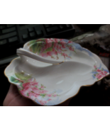 Royal Albert Bone China Blossom Time Leaf Shape Serving Divided Dish Eng... - $37.04